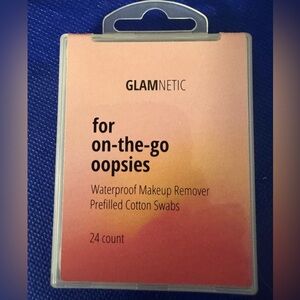 Glamnetic Waterproof Makeup Remover prefilled cotton Swabs - NWT